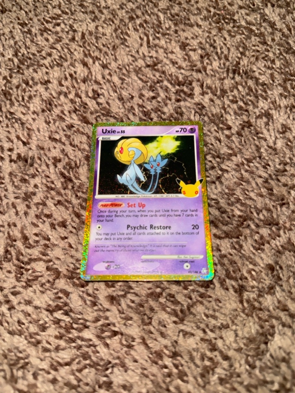 Pokemon Uxie 43/146 Pokémon 30th Celebration